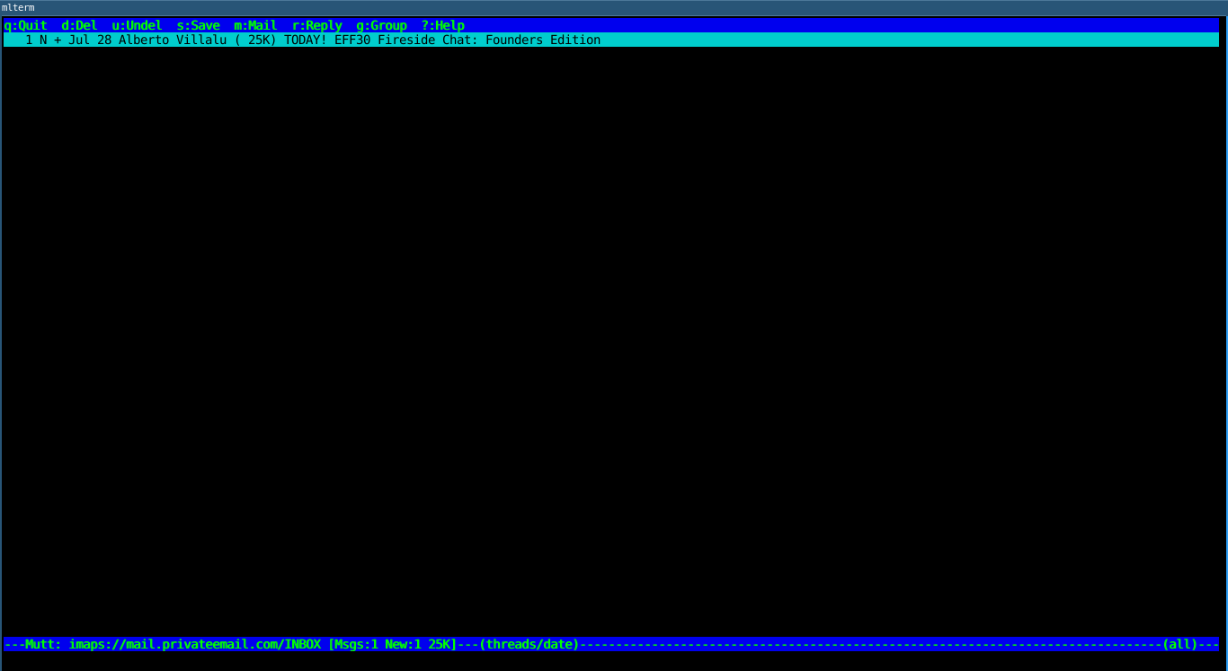 Mutt E-mail Client